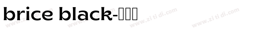 brice black字体转换